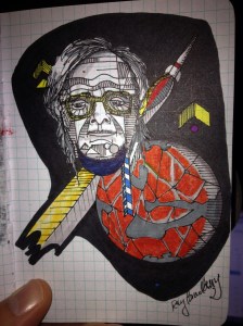 Ray Bradbury, poet of the space-age.