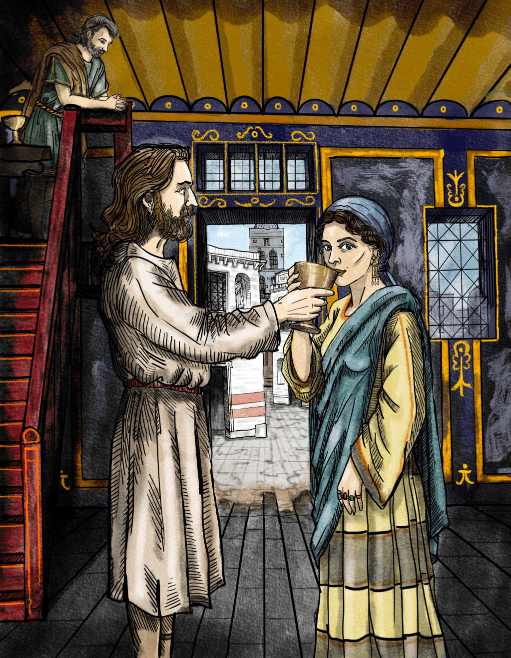 Mary Drinks from the Grail